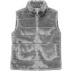 Van Der Rich ® - Gilet Corto in Ecopelliccia senza Maniche con Collo Alto e Due Tasche Laterali - Donna (Grigio chiaro)