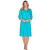 e.Femme® Camicia da Notte Donna Lena II 860 in Cotone e Lenzing® Modal, Turchese, 50