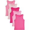 NEXT Ragazza Confezione da 5 Canotte Bright Pink 7 Anni-8 Anni