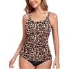 WOWENY Tankini Pezzi di sopra Donna, Costume da Bagno Elegante, Imbottito, Estivo, da Spiaggia, Sportivo e per Il Tempo Libero (Solo Pezzi sopra Tankini)