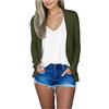 LIUYUYOUGO Cardigan Sweater Donna Cardigan Corto Leggero da Donna Estivo A Maniche Lunghe Aperto sul Davanti Corto Casual Quotidiano Elastico Bolero Elegante Morbido Scialle Giacca Coprispalle Verde