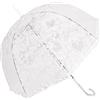 Chesoon Ombrello in pizzo di plastica Ombrellone Ombrello da sposa Ombrello da sposa leggero a cupola antivento con 8 costole