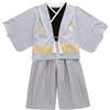Generisch Ragazzi Festivo 1 Set Kimono Abbigliamento Tradizionale Costume Kimono Tradizionale Ragazzi Abiti Tessuto Nero Abbigliamento Bambino 6 12 Mesi