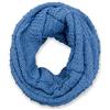 styleBREAKER Sciarpa ad anello unisex in maglia a quadri invernale,Blu