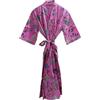 KRAAFTY Vestaglia da donna in cotone con stampa a kimono per ragazze, accappatoio leggero, kimono lungo, vestito (Multicolore), One Size