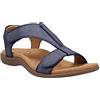 Generic Sandali estivi da donna, sandali estivi, sandali eleganti, eleganti da donna, con tacco a zeppa, scarpe ortopediche, infradito, Blu, 35 EU
