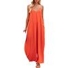 Fulidngzg Jumpsuit Donna Estiva Sportiva Morbida Curvy Jumpsuit Monospalla Elegante Salopette Gamba Larga Lunga Tuta Inter Casual Senza Maniche Tuta Intera Comode Taglie Forti