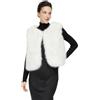 BEAUTELICATE Donna Gilet in Pelliccia Sintetica Invernale Moda Caldo Elegante Gilet Corto Finta Pelliccia per Primavera Autunno Inverno