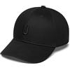 Johnny Urban Cappello Uomo e Donna Nero - Jason - Cappellino Unisex con Visera - 100% Cotone - Beretto da Baseball con Chiusura Snapback e Regolabile