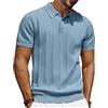 PJ PAUL JONES Polo da uomo a maniche corte, in maglia, con bottone, polo da golf