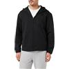 Champion Legacy American Tech - Poly-Cotton Interlock Full Zip Felpa con Cappuccio, Nero, S Uomo FW23