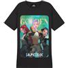 KPop Demon Hunters Ufficiale Huntrix Maglietta Bambina e Adolescenti, Morbido Traspirante Girocollo T-Shirt, Cool Regalo Ragazza (7-8 Anni, Nero/Verde Huntrix)