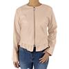 JOPHY & CO. Giacca Donna Ecopelle Corto (cod. 6716) (XL, Beige)