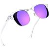 Joopin Occhiali da Sole Donna Uomo Polarizzati Protezione UV400 | Classici Quadrati Vintage Rettangolari Occhiali Mezza Montatura per Guida Pesca Attività All'aperto