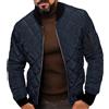 Oanviso Giubbotto Trapuntato Invernale Uomo Piumino Leggero Slim Giubbino Imbottito Giacca Mezza Stagione Caldo Giaccone Parka Cappotto Antivento Lavoro Casual Blu Navy XS