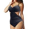 Rayson Costume Intero Donna Tummy Control Hollow out Criss Cross Monokini Push Up High Waist Costume da Bagno Intero