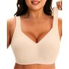 HOWIN Reggiseno Senza Ferretto Taglie Forti Donna Push Up Bralette