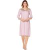 e.Femme® Camicia da Notte Donna Lena II 860 in Cotone e Lenzing® Modal, Rosa Antico, 50