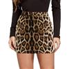 AIEOE Gonna Leopardata Sexy con Pantalone sotto Minigonna a Matita Donna Corta Y2k Elegante Cocktail Party Taglia S-XL