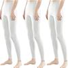 Libella Leggings Lunghi Colorati da Donna con Vita Alta Pantaloni Sportivi Fitness Slim Fit in Cotone 4108 Bianco M