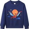 Dinopjs Maglione da ragazzo, felpa calda da ragazzo, classico cartone animato, trattore, dinosauro, drago volante, cavaliere, arcobaleno, orso polare, magliette sportive in cotone per bambini 2-9 anni