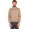 Ciabalù Cardigan Uomo Lana e Cashmere con Zip Maglione con Cerniera al Petto Collo Alto