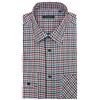 SEA BARRIER Camicia Fassa Flanella Leggera Fantasia Manica Lunga con Taschino Uomo Profumatore Saggio 206ROSSO M