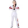 Amur Leopard Tuta Taekwondo Bambino Uniforme Professionale per Arti Marziali Karate Costumi Taekwondo Bambina con Cintura