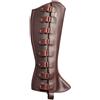 ORANDESIGNE Medievale Vintage Gothic Steampunk Ghette Vichinghe Halloween Cosplay Costume Accessori in Pelle PU Copriscarpe Alti Regolabili