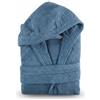 Ruoccohome Accappatoio Unisex in Spugna 100% Cotone 450 gr/mq - Modello con Cappuccio, Tasche e Cintura - Morbido, Super Assorbente per Casa, Spa e Sport - Varie Taglie e Colori