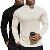 Ekouaer 2pcs Maglia Termiche da Uomo Invernale Biancheria Intimo Termica a Maniche Lunghe a Collo Alto Nero+Bianco XL