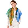 PoeticEHome Scialli in Cashmere per Donna 90x90 cm - Sciarpe Quadrate Leggere come una Piuma con Stampa Artistica, Confezione Regalo
