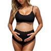 Generico Costume Premaman Comodo Swimwear e Beachwear Costumi da Bagno Gravidanza Bikini Donna Mare Set per Spiaggia e Piscina da Bagno Gravidanza Set
