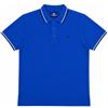 Siry Work Polo Uomo Mezza Manica Il Granchio MOD. GR05 100% Cotone Piquet con Spacchetti Laterali (XL, Bluette)