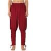 COSDREAMER Pantaloni medievali da uomo da pirata vichinga, Vino rosso, S