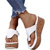 Fulidngzg Zeppe Donna Estive Mare Con Tacco Eleganti Infradito Slip-On Plateau Sughero Top Zeppa Alta Scarpe Bohemia Casual Scarpe Comode Aperta
