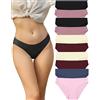 FINETOO 10er Pack Seamless Slips Damen Nahtlose Unterwäsche Sexy Hipster Panties Women Unterhosen Bequem Dessous Frauen Underwear Mehrpack