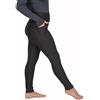 BeLady Leggings da donna a vita alta con tasche, a vita alta, in cotone, opachi, con controllo della pancia, per palestra, yoga, fitness, S-3XL, Nero , XL