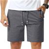 Suwangi Pantaloncini Uomo Casual Shorts Joggers Estivi con Tasche Zip