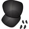 Saucer Oakley Overtime OO9167 - Lenti e naselli di ricambio per occhiali da sole Oakley Overtime, (High Defense - Carbon Black Polarized), Taglia unica