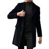 Generico Trench a Vento da Uomo Casual Lungo Cappotto in Tweed Elegante Cappotti Manica Lunga Doppiopetto Ufficio Trench Coat Uomo di Lana Business Caldo Slim Fit Giubbotto Classico Autunno e Inverno Nuovi