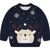 Fandecie Maglia Girocollo da Ragazzo Maglieria Sottogiacca a Maglia Maglione Invernale