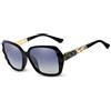 LumiSyne Occhiali da sole Donna Gradiente Specchiati,Occhiali Polarizzati Protezione UV 400,Oversize Telaio Policarbonato Diamanti Strass All'aperto Viaggio Regalo(Nero Gradiente)