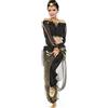 Astage Donne Danza Del Ventre Costume Active Wear A Maniche Lunghe Top Set