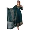 Nitimatta Kurta per donna con dupatta, abito tradizionale indiano da designer, stile Anarkali, per occasioni speciali, Verde, M