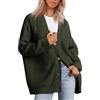 MOKBAY Cardigan Donna Autunno Maglioncino Inverno Maglia Comoda Cashmere Manica Lunga Oversize Maglieria Elegante Aperto Davanti Cardigan Donna Nero L