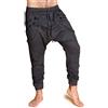 PANASIAM Pantaloni Baggy Unisex CH03 - Pantaloni Estivi Cavallo Basso | 100% cotone, streetwear, donna & uomo, look casual, pantaloni harem unisex, pantaloni casual, festival, outdoor & quotidiano