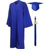 GraduationMall 2026 Toga Laurea Toga e Tocco Cappello Laurea Uomo Donna Nappa Cerimonia Universitaria Unisex Costume Carnevale