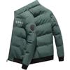 Mayamiyasa Moda Parka da Uomo, London Invernale da Giubbotto, Giacca a Vento Calda e Grossa, Outdoor Antivento Giubbotto Parka, Bos Logo, Unisex Abbigliamento per Esterni. Verde XXXL