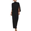 Onsoyours Sexy Tute da Donna con Spalle Scoperte Tinta Unita Elegante Tuta Playsuit Lunghe a Gamba Larga Pantaloni Jumpsuit con Cintura Beachwear
